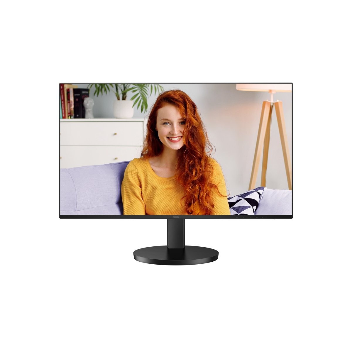 AOC Q27B3CF2 27 Zoll QHD Monitor, Lautsprecher, höhenverstellbar (2560x1440, 100Hz, HDMI 1.4, USB-C (65W PD), USB Hub) schwarz