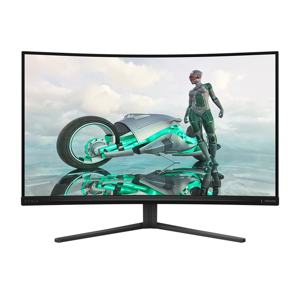 Philips Evnia 32M2C3500L 32 Zoll QHD Curved Gaming Monitor, 180 Hz, 0.5 ms, FreeSync Premium, HDR10 (2560x1440, 2x HDMI, Display