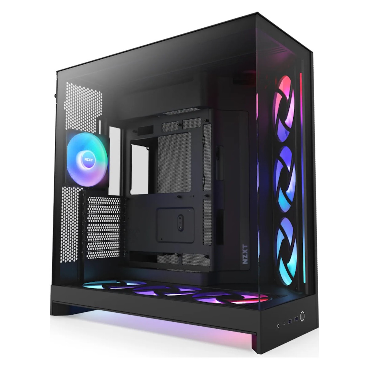 NZXT H9 FLOW RGB+ (2025) schwarz | PC-Gehäuse