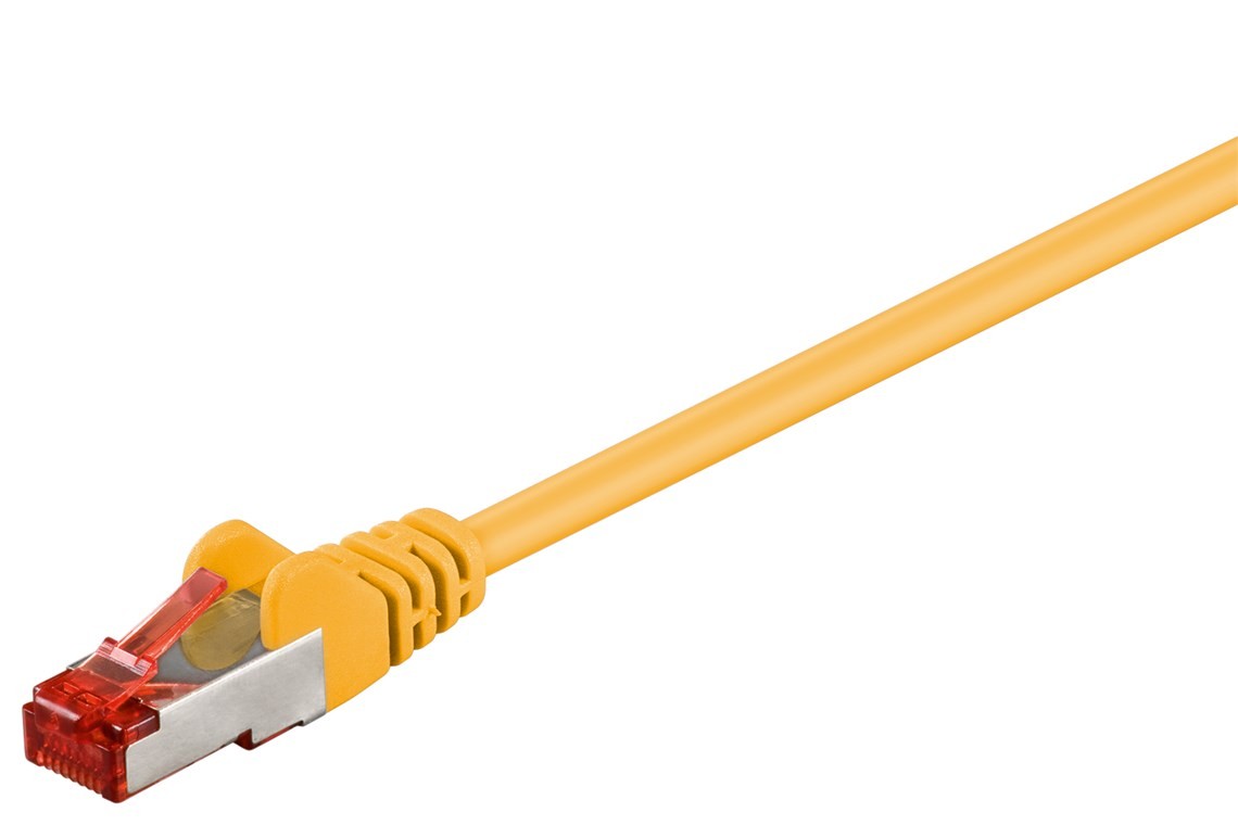 Goobay 2m CAT 6 Patchkabel, S/FTP (PiMF), gelb