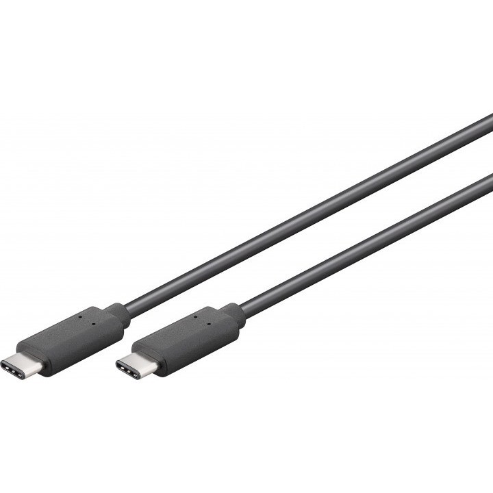 Goobay USB 3.1-Stecker (Typ C)  USB 3.1-Stecker (Typ C) [1m schwarz]