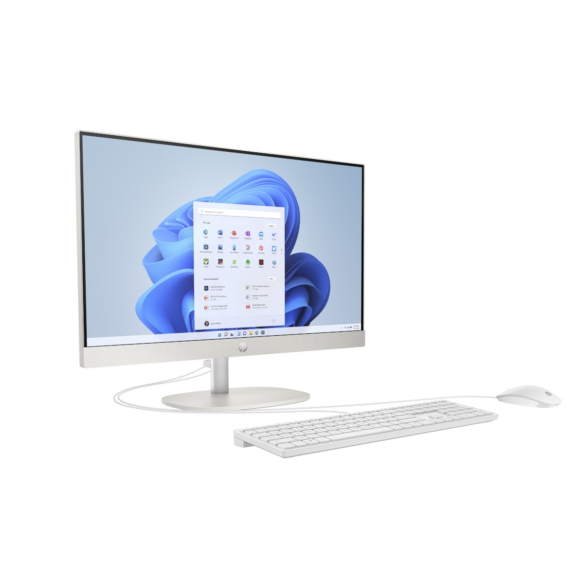 HP All-in-One PC 24-cr0112ng [60,5cm (23,8") FHD-Display, Intel N100, 8GB RAM, 512GB SSD, DOS]