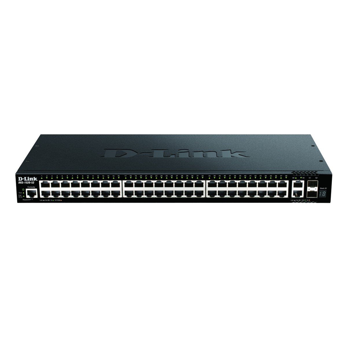 D-Link DGS-1520-52 Smart Managed Switch [48x Gigabit und 2x 10 Gbit/s Ethernet, 2x 10 Gbit/s SFP+]