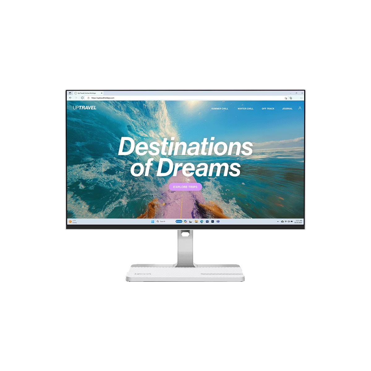Lenovo L24D-4C Business Monitor - Cloud Grey - 23,8" Full-HD, IPS, 144Hz, 250 Nits, HDMI, USB-C, DP