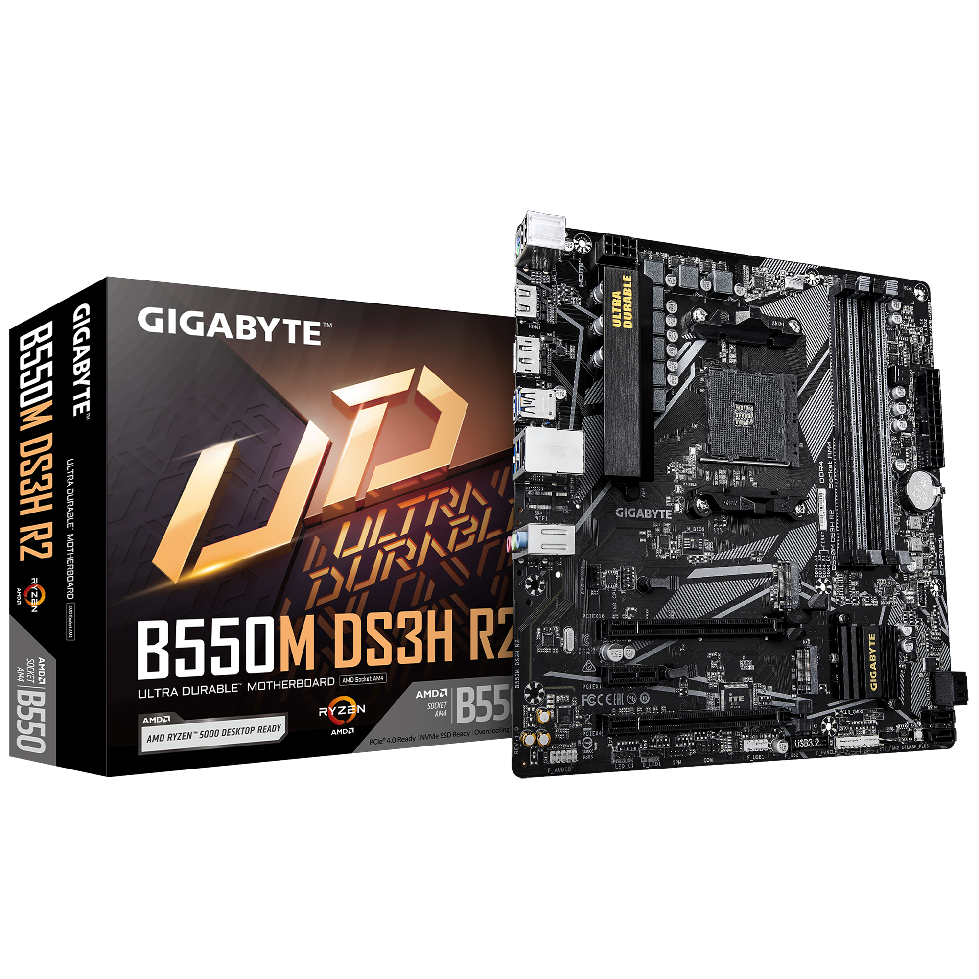 Gigabyte B550M DS3H Rev. 2 Mainboard Sockel AM4