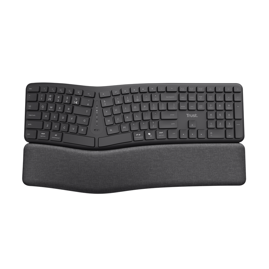 Trust Keyra Ergo Mulitdevice Wireless Keyboard