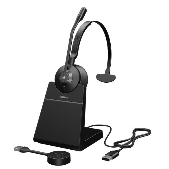Jabra Engage 55 SE Headset, Mono, Kabellos, USB-A mit Ladestation, DECT, UC Zertifiziert