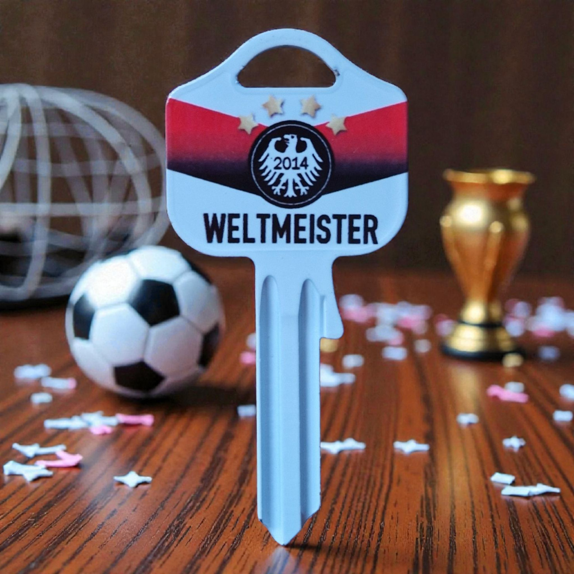 Schlüsselrohling „Weltmeister 2014“ – Deutschland Edition