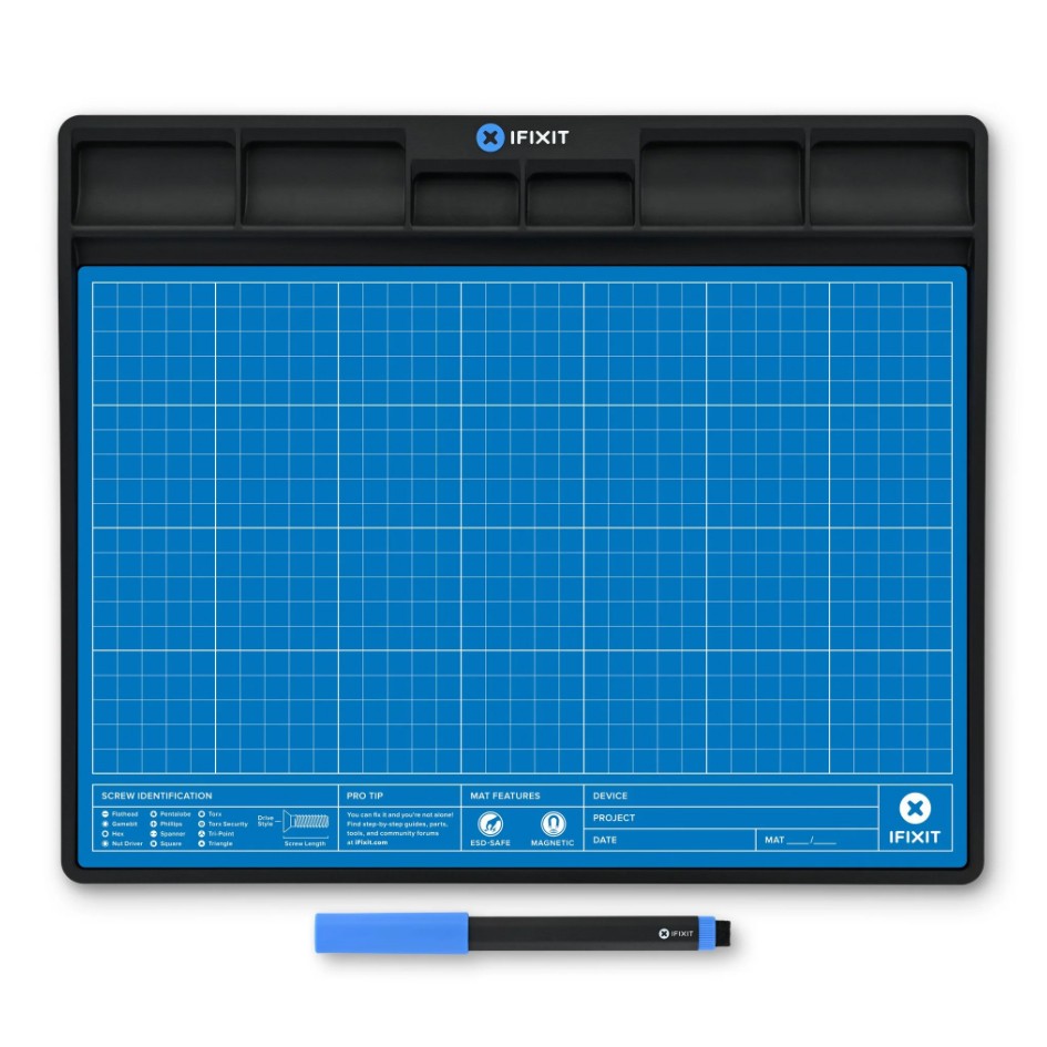 iFixit FixMat Magnetplatte mit integrierten Sortierfächern