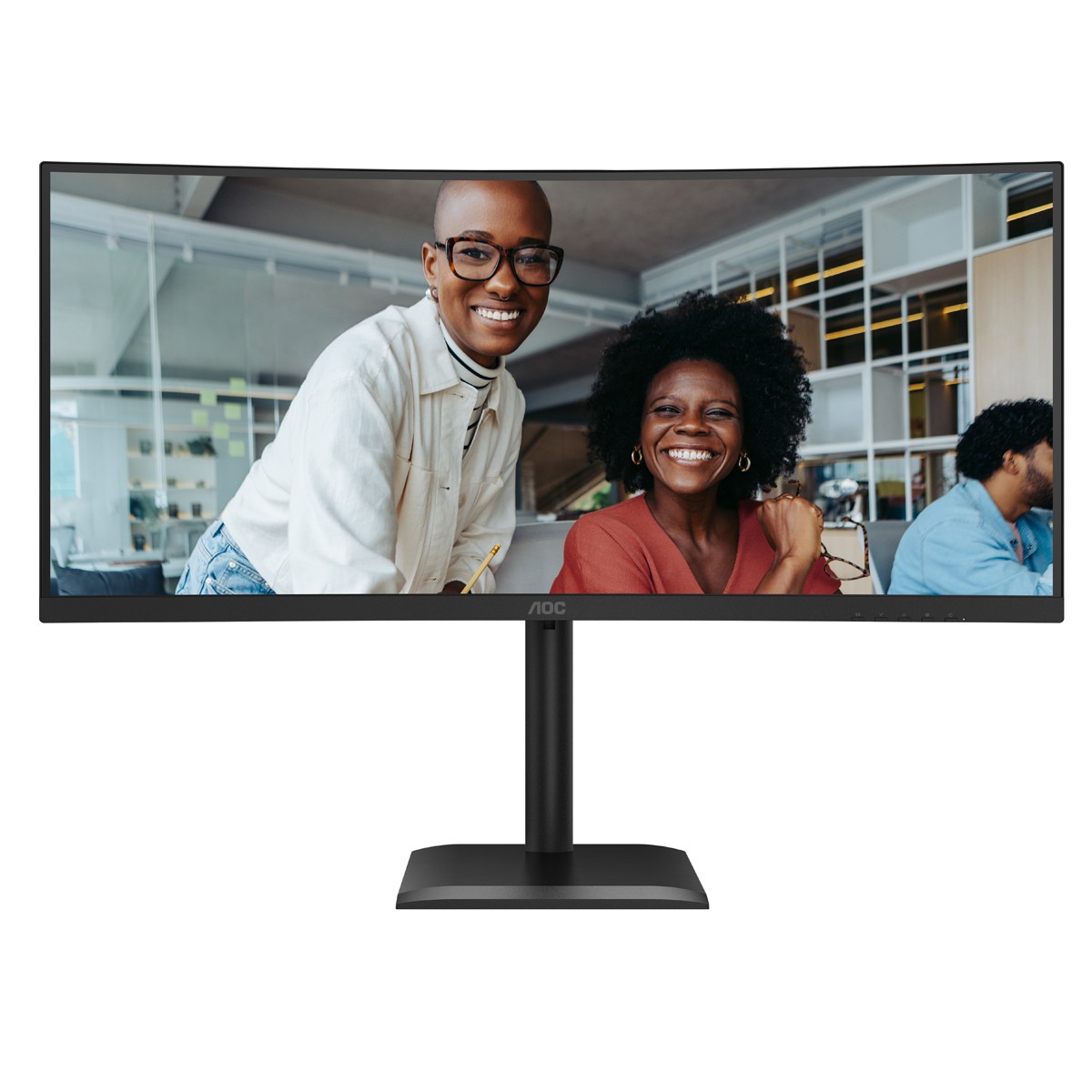 AOC CU34E4CV WQHD Office Monitor 34 Zoll WQHD Office Monitor VA-Panel, 4ms, 120Hz, Lautsprecher, Höhenverstellbar