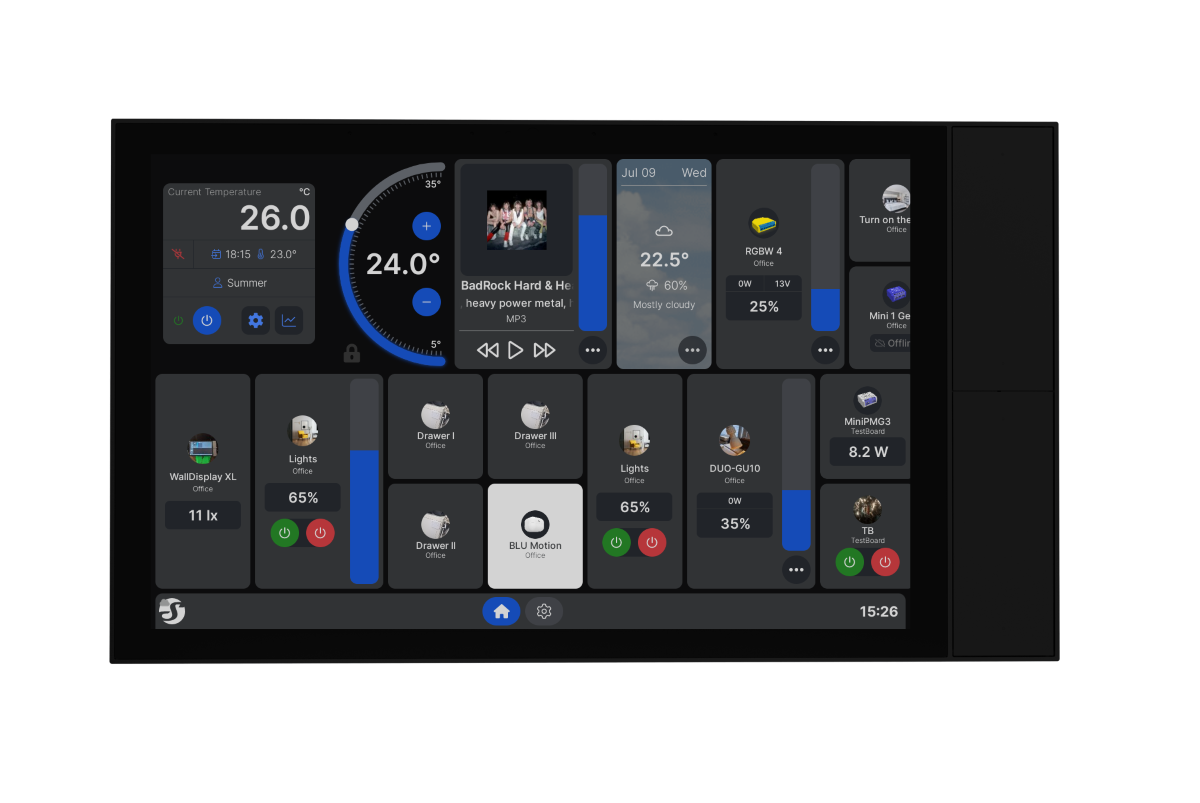 Shelly Wall Display XL Black WLAN · Schwarz