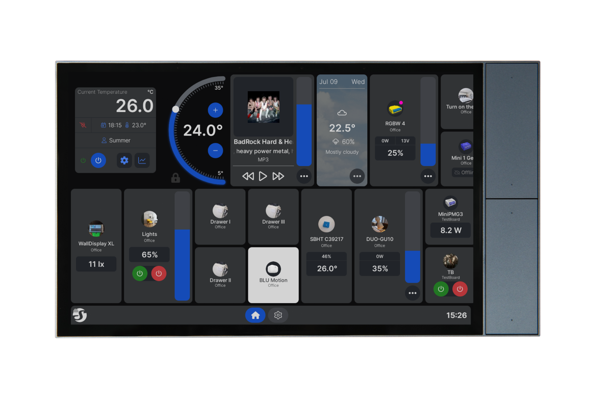 Shelly Wall Display XL Grau WLAN · Grau