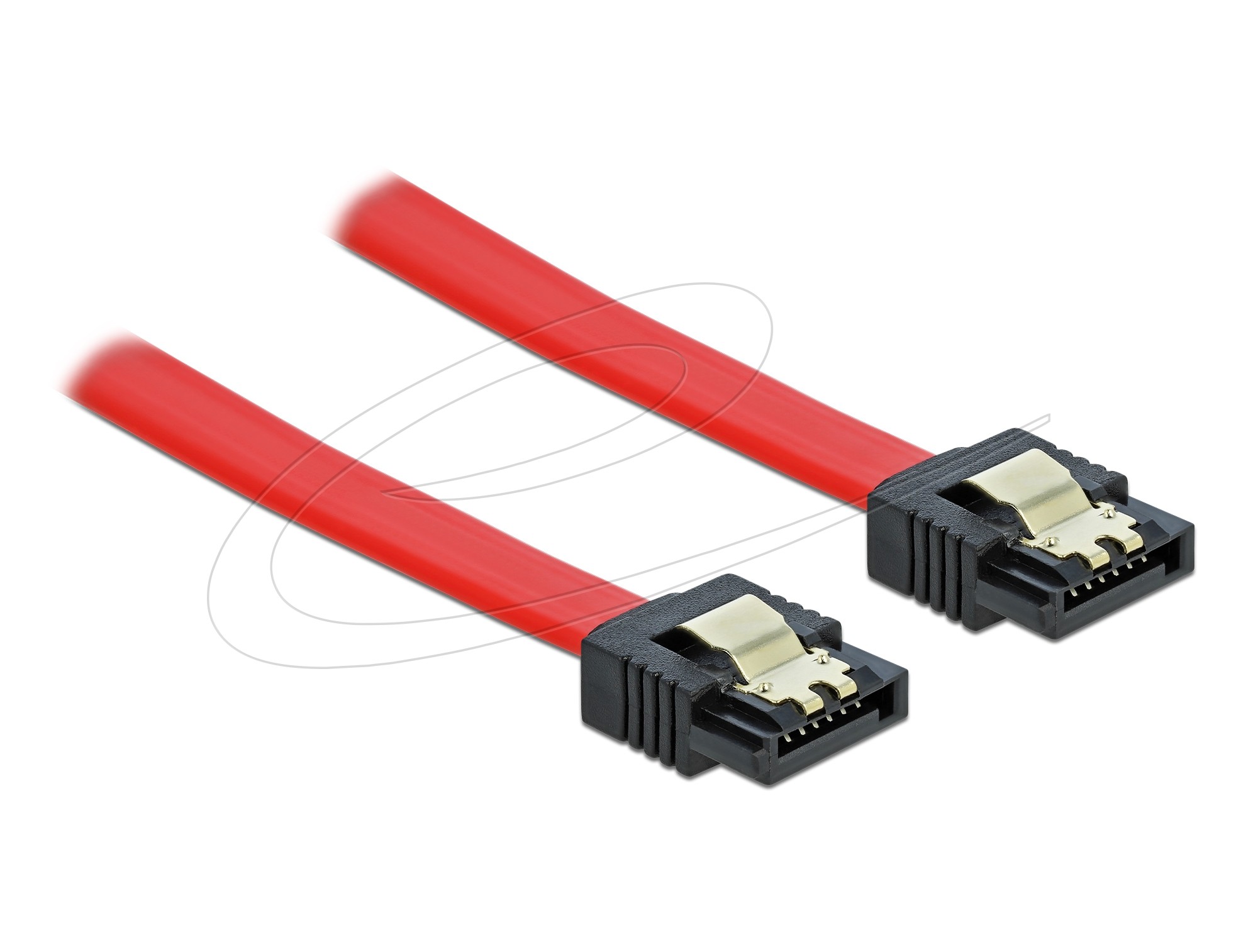 KAB Delock SATA-Kabel rot, 0,3m