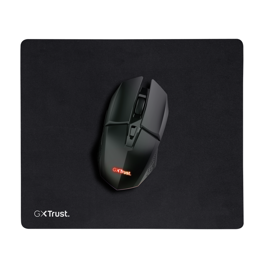 Trust Gaming GXT112 FELOX Gaming Maus + Mauspad Set aus beleuchteter kabelloser Gaming-Maus und Mauspad mit glatter Oberfläche