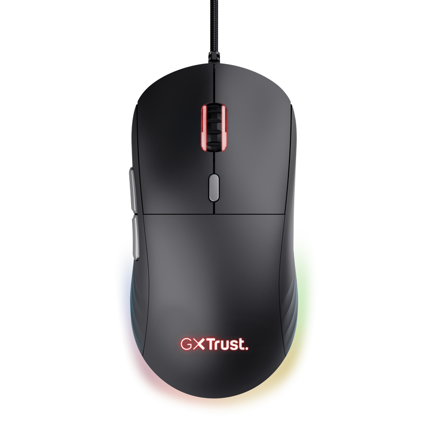 Trust Gaming GXT925 REDEX II Gaming Maus federleichte Gaming Maus mit voll einstellbarer LED Beleuchtung