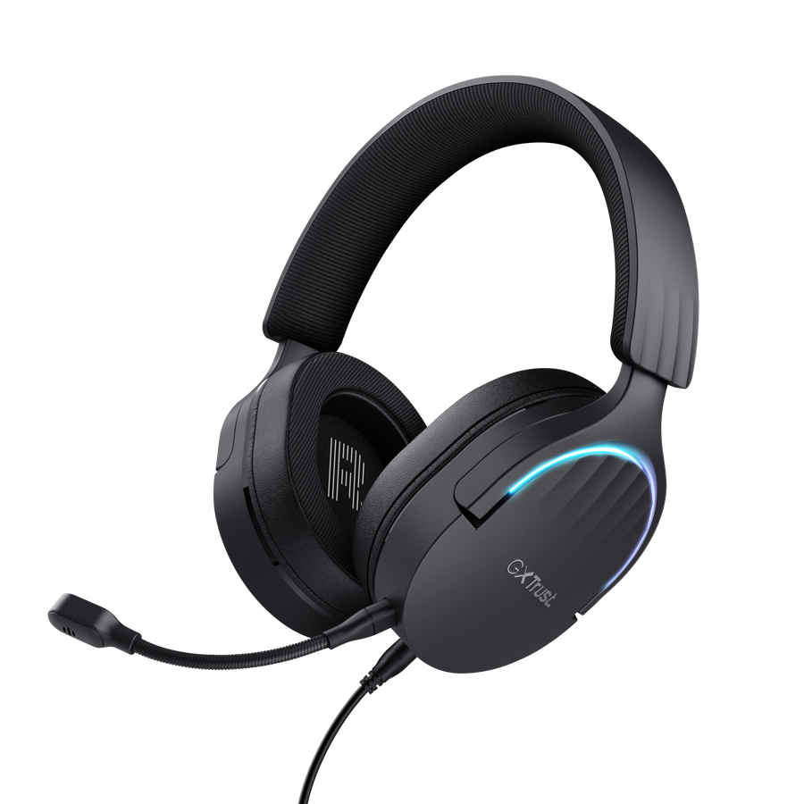 Trust Gaming GXT490 FAYZO 7.1 USB Gaming Headset schwarz Leistungsstarkes, ohrumschließendes 7.1. USB-Gaming-Headset für ein imm