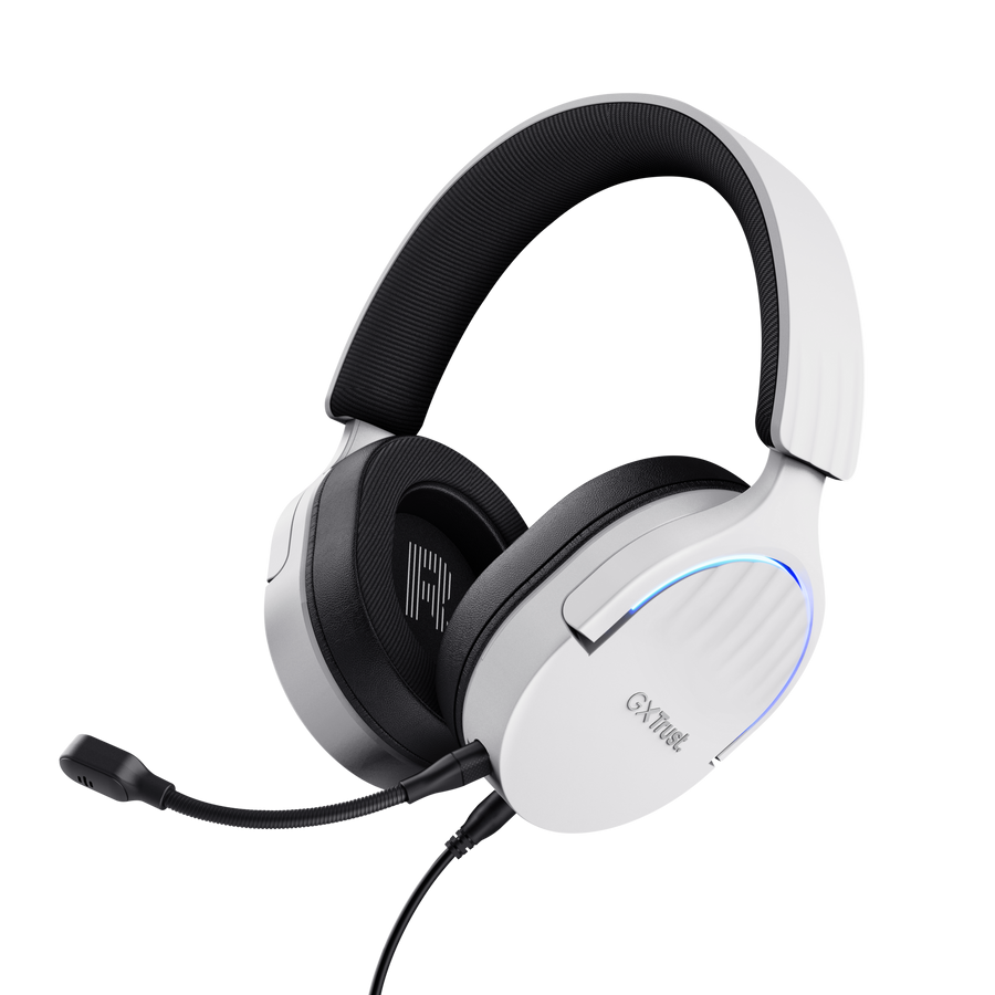 Trust Gaming GXT490W FAYZO 7.1 USB Gaming Headset weiß Leistungsstarkes, ohrumschließendes 7.1. USB-Gaming-Headset für ein immer