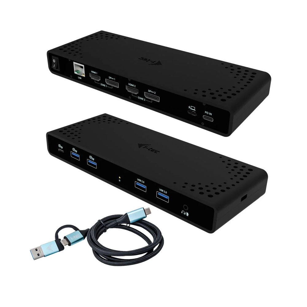 i-tec Universal Dual 4K Display Docking Station, PD 85W
