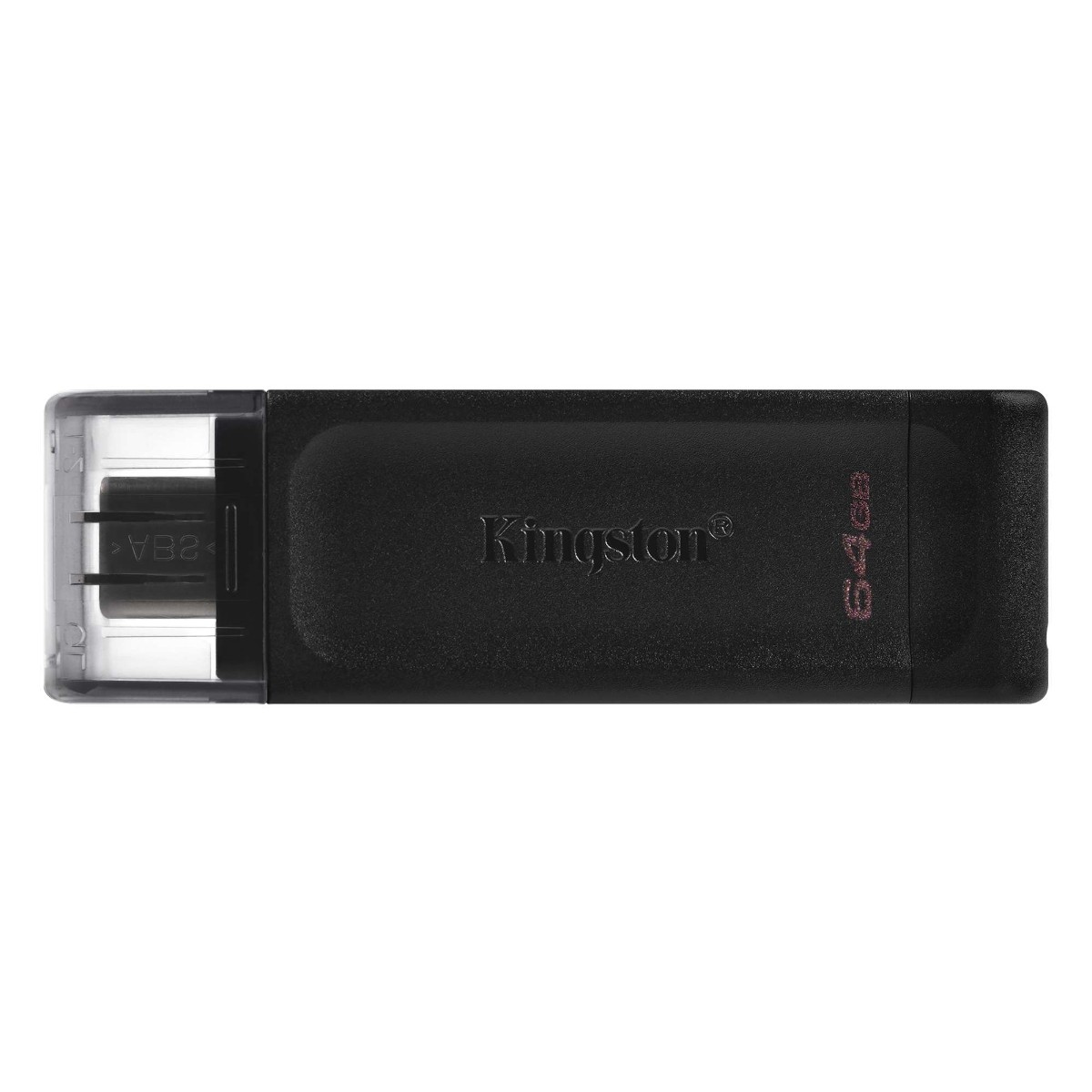 Kingston DataTraveler 70 Typ-C 64GB USB-Stick Mit Schutzkappe, bis zu 200 MB/s, USB 3.2 Gen 1x1 (5 Gbit/s)