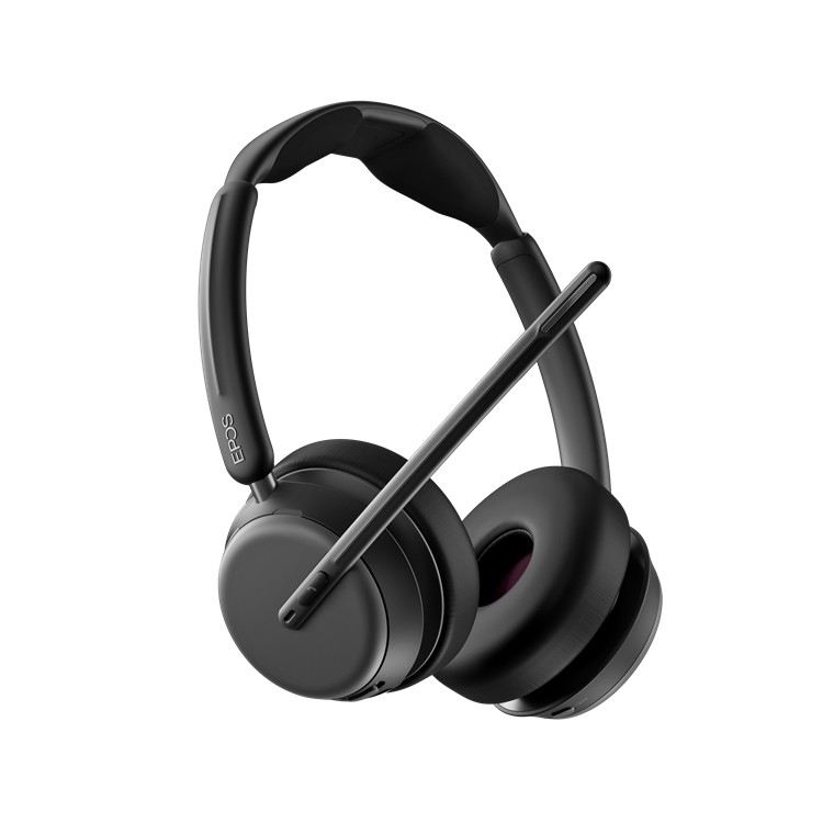EPOS IMPACT 1061T ANC, Beidseitiges Bluetooth-Headset Hybrides adaptives Active Noise Cancellation (ANC), incl. Kontaktloser Lad
