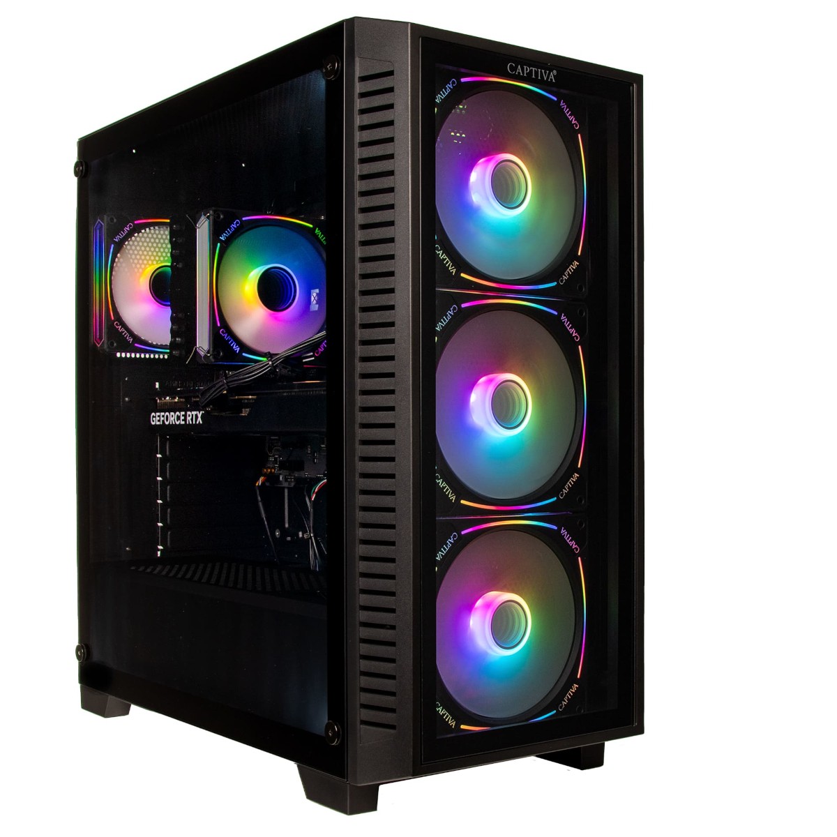 Captiva PC Advanced Gaming R91-551 AMD Ryzen 7 7800X3D, 32GB DDR5 RAM, Nvidia Geforce RTX 5060, 1TB M.2 SSD, Windows 11 Home