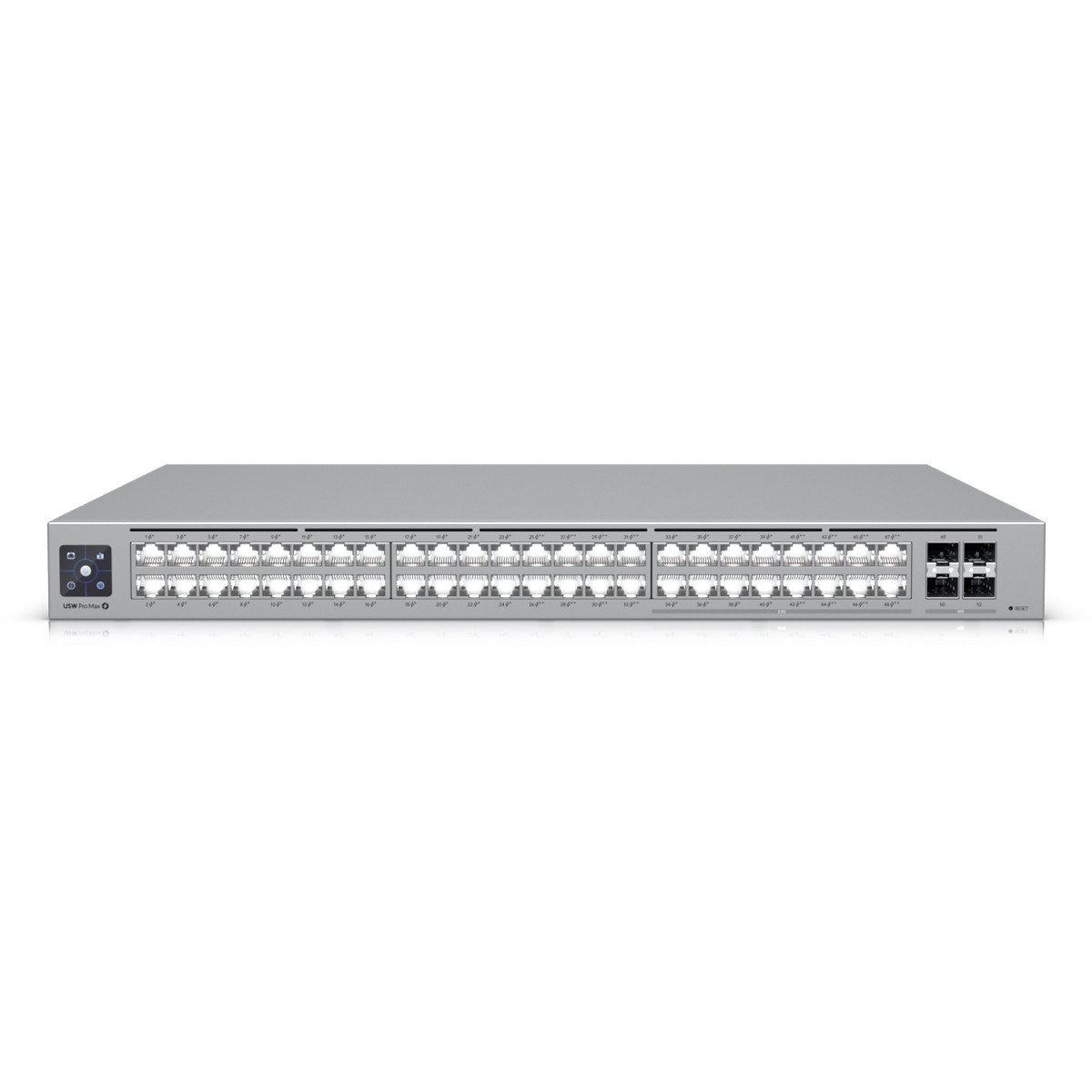 Ubiquiti Pro Max 48 PoE Managed Switch 4x 10G SFP+, 16x 2.5GbE (8x PoE++, 8x PoE+), 32x 1GbE (8x PoE++, 24x PoE+)