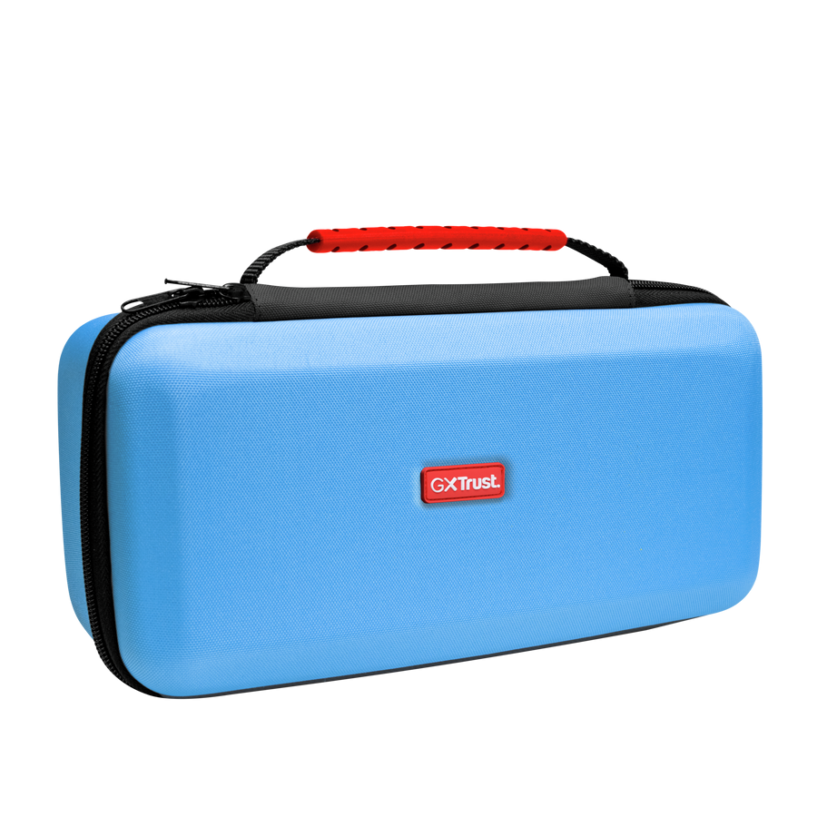 Trust GXT1252B XL Hardcase für Nintendo Switch 2 XL Hartschalenetui für optimalen Schutz für Konsole und Zubehör, blau