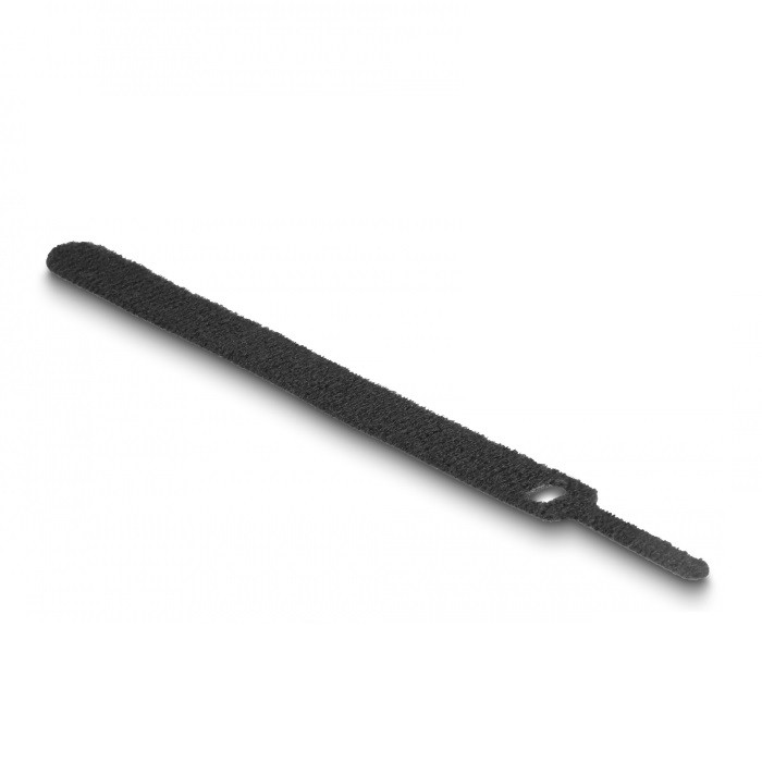 Delock Klett-Kabelbinder L 150 x B 12 mm schwarz 10 Stück