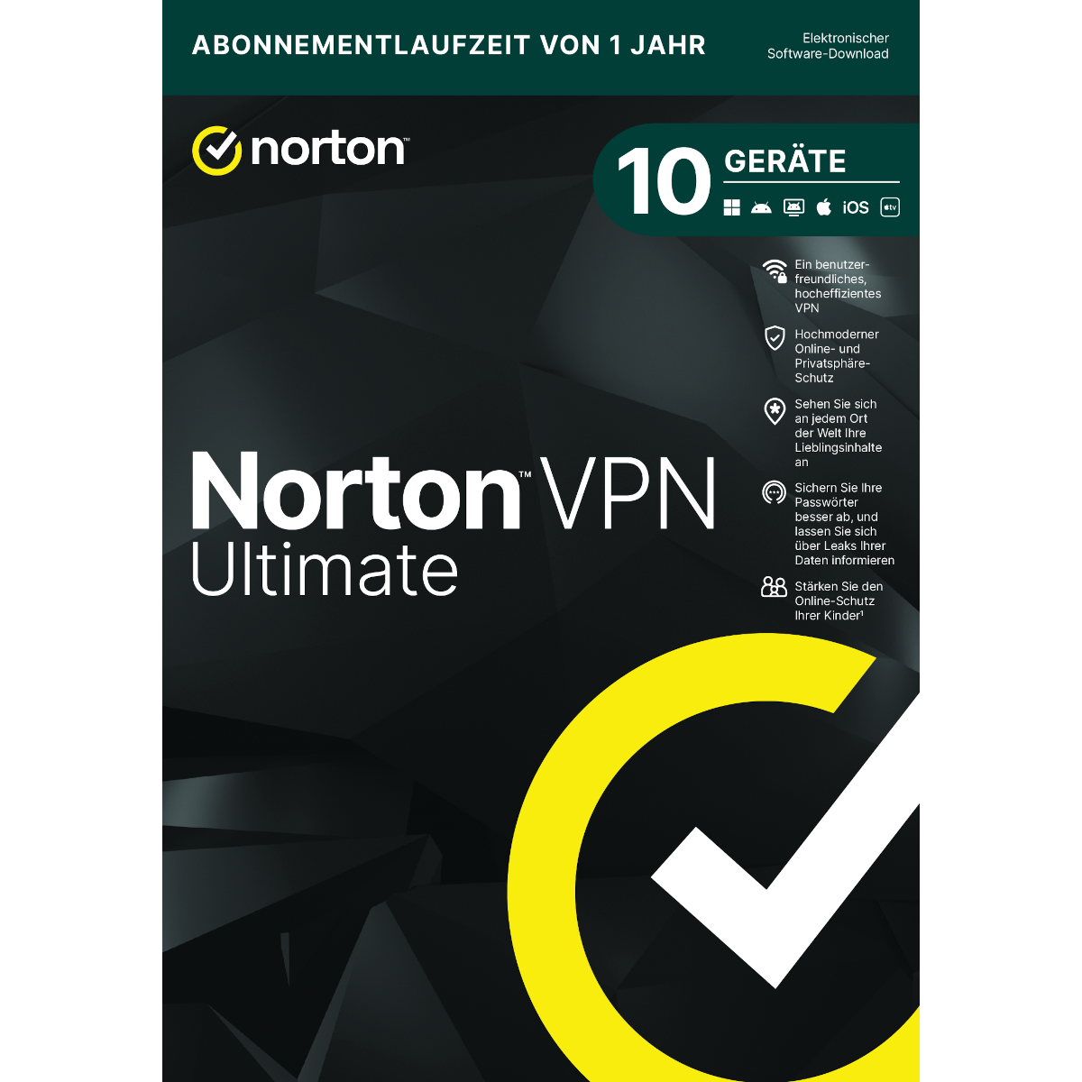Norton VPN Ultimate [10 Geräte - 1 Jahr]