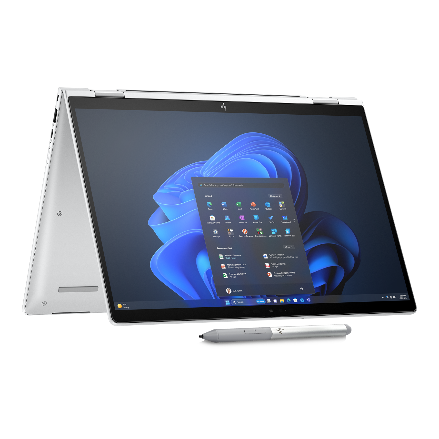 HP Elite x360 1040 G11 928K8ES inkl. Pen 14" 2.8K OLED 400 Nits, Touch, Intel Core Ultra 7 155H, 32GB RAM, 2TB SSD, Windows 11 P