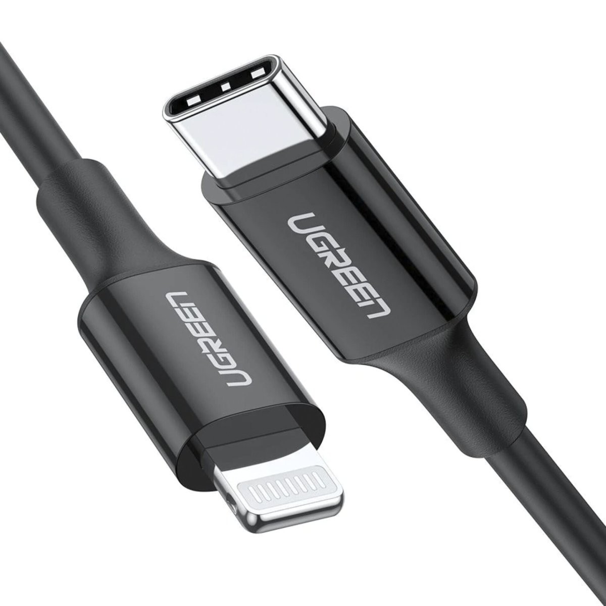 UGREEN Ladekabel Lightning zu Typ-C 1m schwarz
