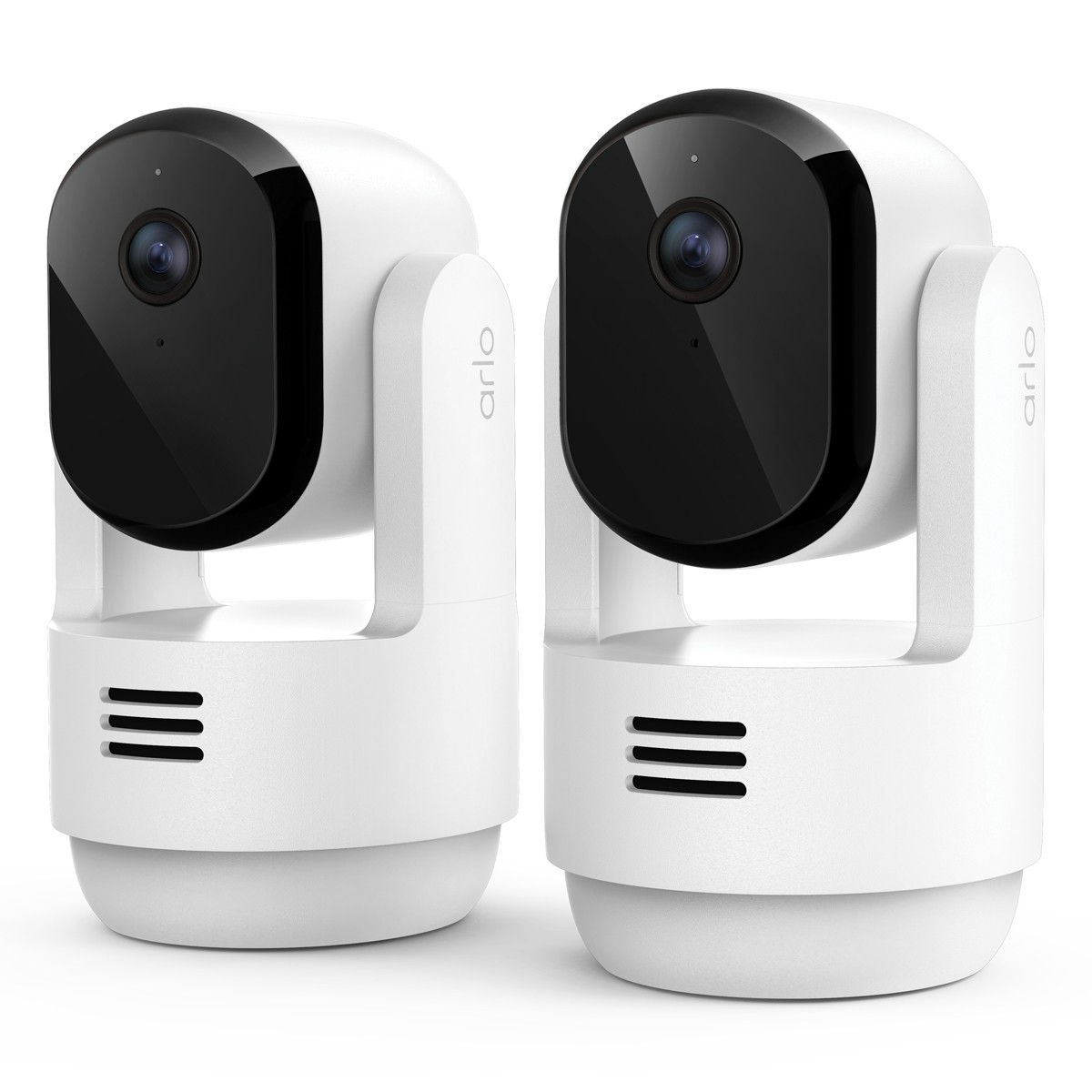 Arlo Essential 3 2K PTZ Indoor-Kamera Weiß 2er Set 3MP (2304x1296), WLAN, Netzteil, Indoor, Schwenk- und Neige-Funktion