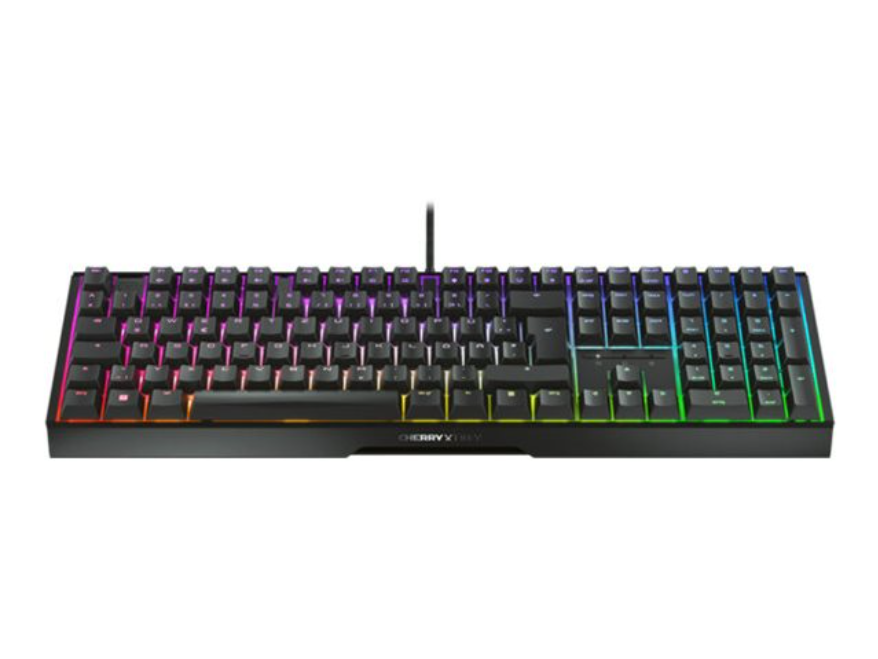 Cherry Xtrfy MX 3.1 Gaming-Tastatur, USB-Anschluss Cherry MX2A RED-Tastenschalter, DE-Layout, Aluminiumgehäuse