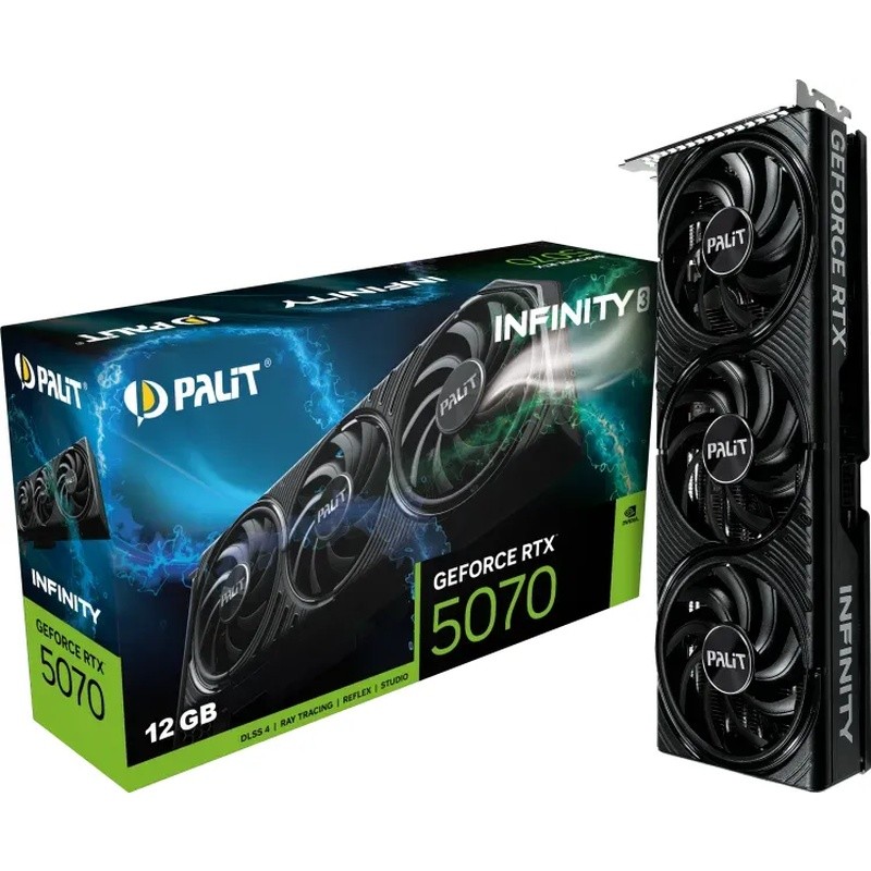 Palit GeForce RTX 5070 Infinity 3 - 12GB GDDR7, HDMI, 3x DP