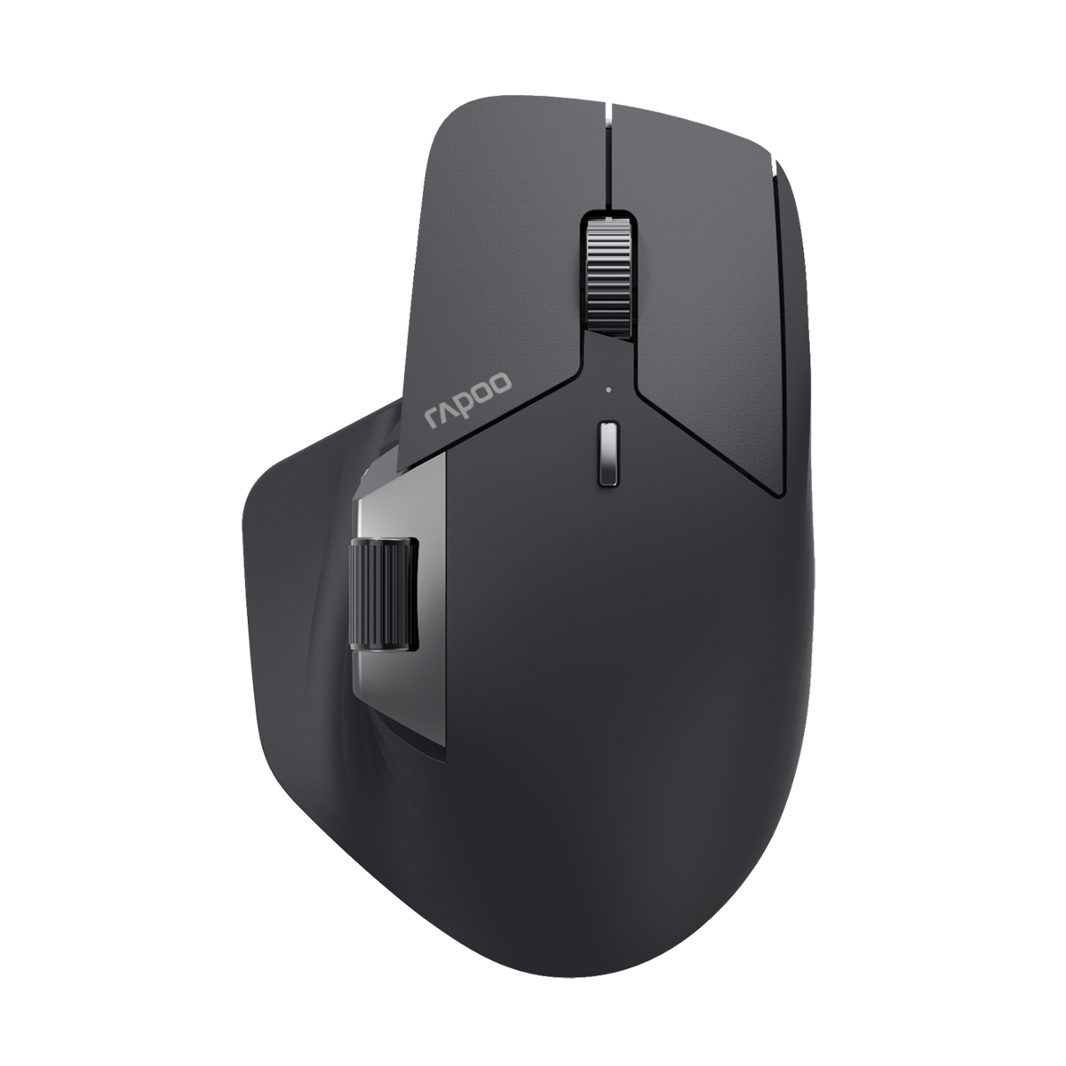 Rapoo Kabellose Multi-Mode-Maus "MT760M", Grauschwarz Bluetooth 4.0/5.0, kabellos (Dongle), hochauflösender 4000 Dpi-Sensor, Bis