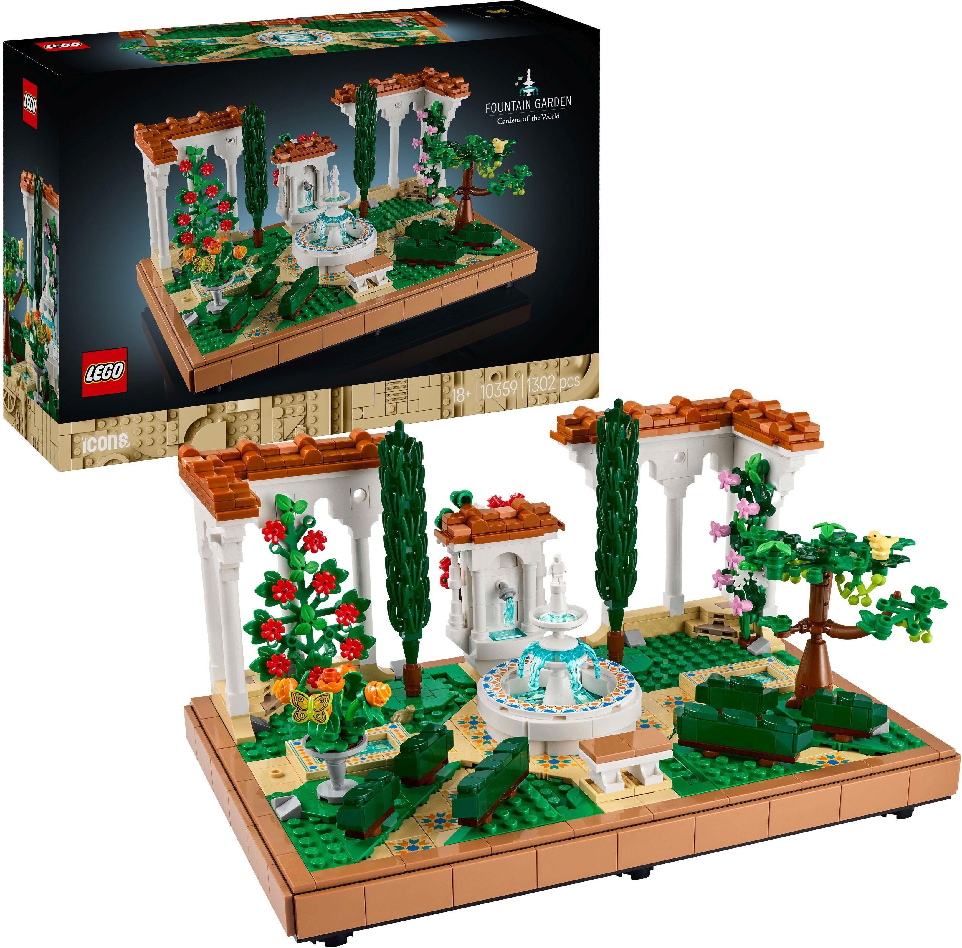 LEGO® Icons Springbrunnengarten
