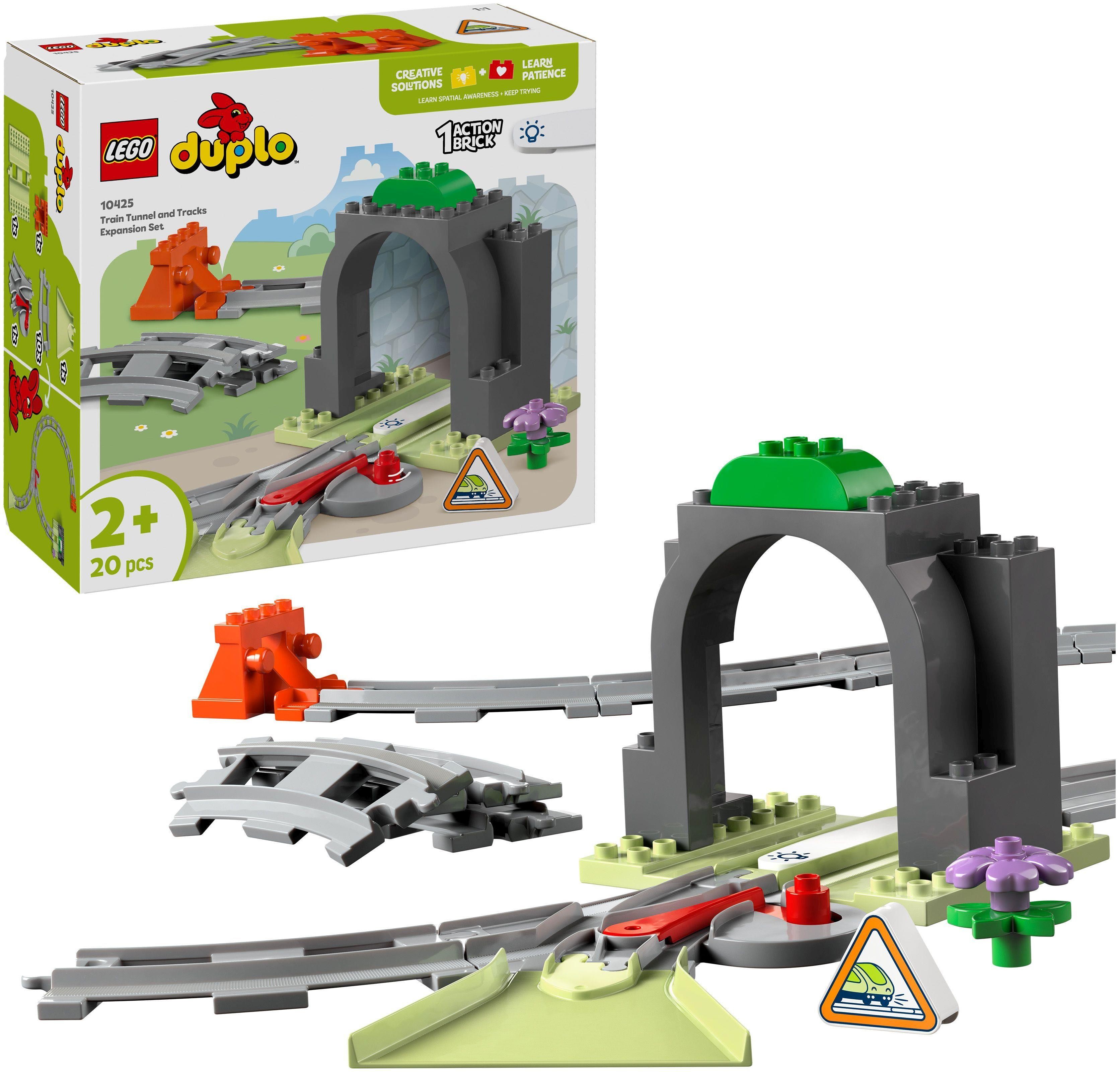 Duplo Eisenbahntunnel und Schienen – Erw