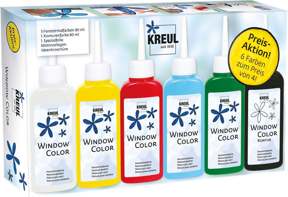 Window Color Glas Design Aktions-Set