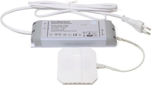 LED-Konverter 230 V 24 V 75 W 12-fach Verteiler L&S