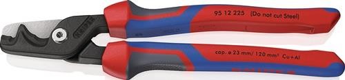 Kabelschere StepCut XL L.225mm Kopf brün.Comfort-Griff KNIPEX
