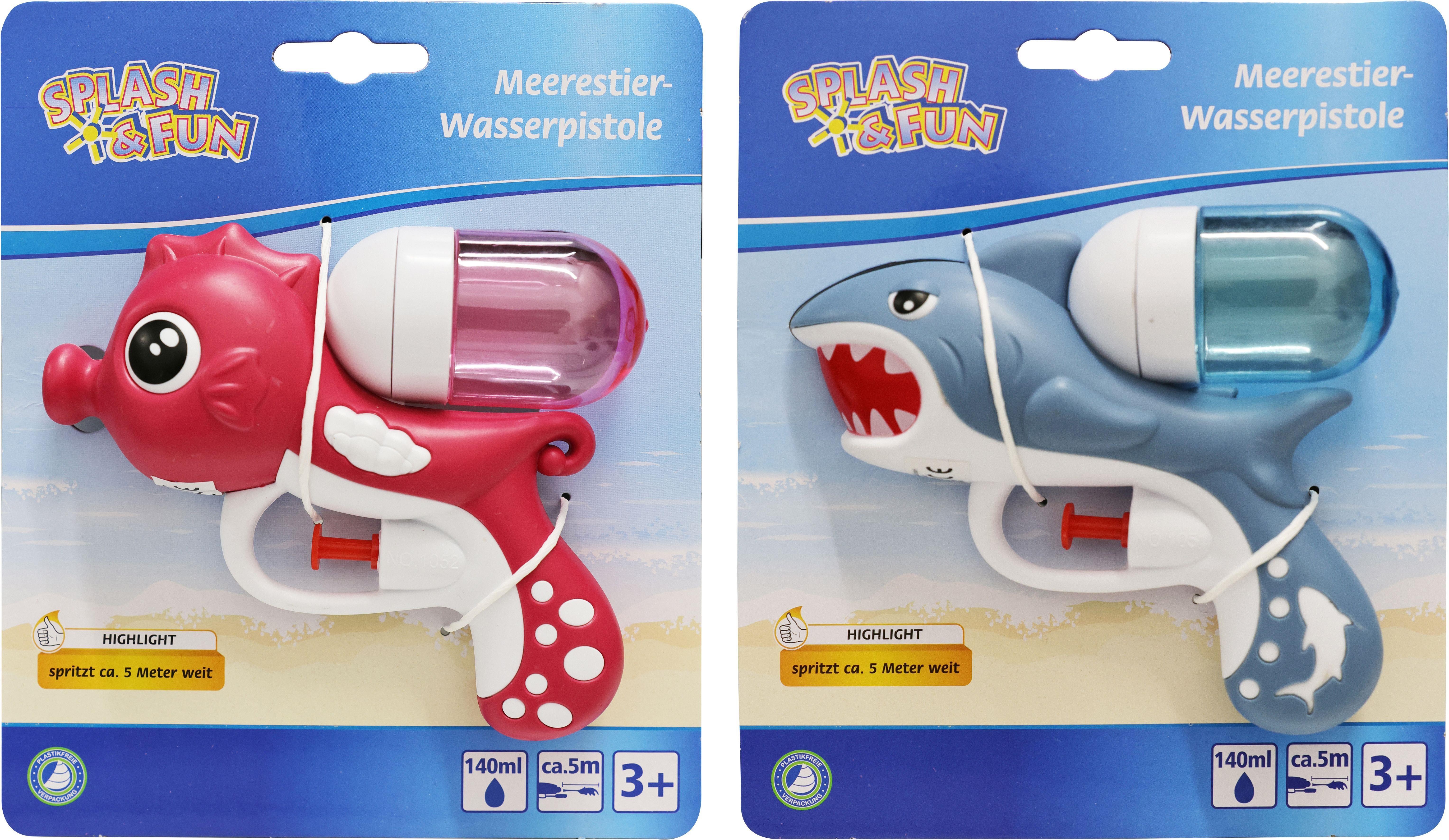 SF Wasserpistole Meerestier 13cm,2f.sort