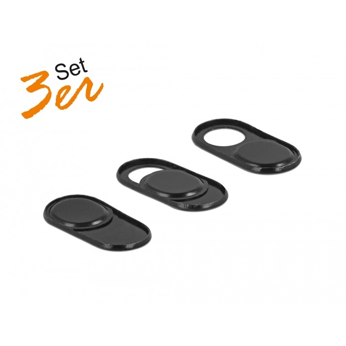 Delock Webcam-Abdeckung für Handy, Tablet, 3er Set