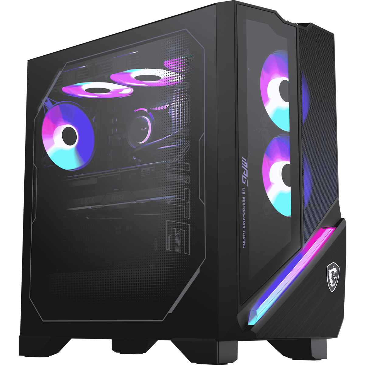 MPG Infinite Z3 9NVPR7-883AT Desktop AMD Ryzen 7 9700X, 32GB DDR5 RAM, 1TB M.2 SSD, GeForce RTX 5070 (12 GB GDDR7), Windows 11 H