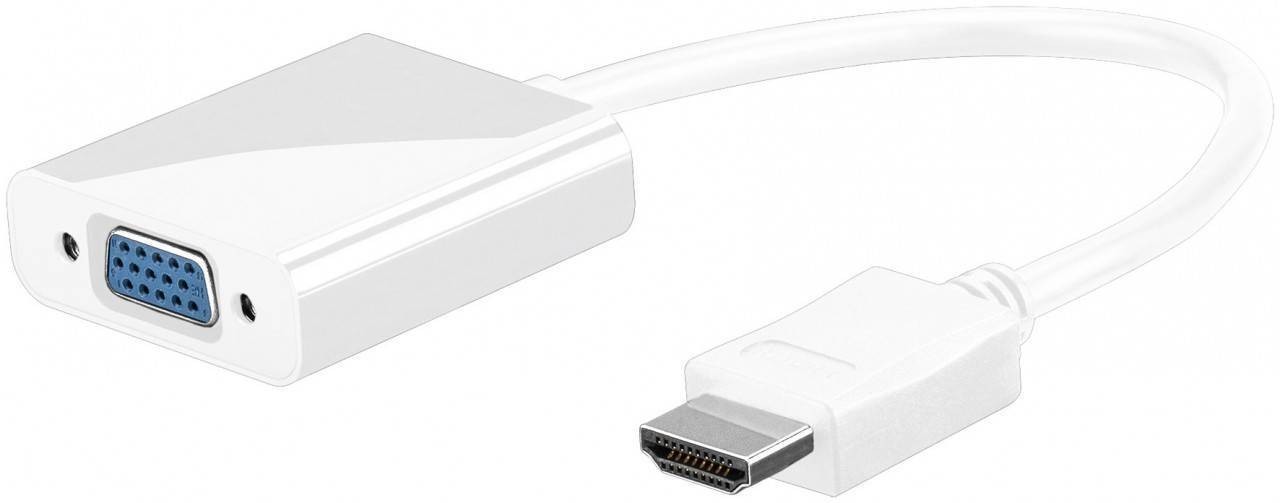 Goobay HDMI™/VGA Adapter HDMI™ Standard-Stecker (Typ A)  VGA-Buchse (15-polig)