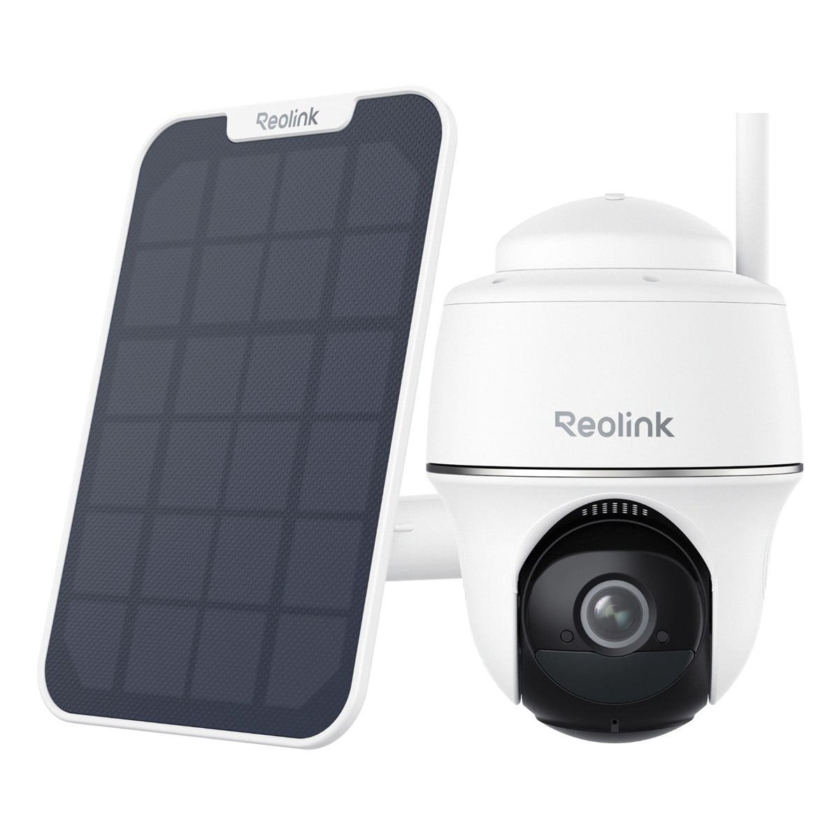 Reolink Argus Series B430 WLAN Überwachungskamera mit Solarpanel 5MP (2880x1616), Akku-/Solarbetrieb, IP64-Wetterschutz, Nachtsi