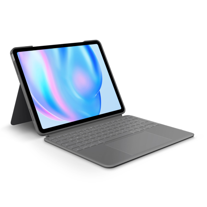 Logitech Combo Touch Tastaturhülle für iPad Air 13 (M2, M3, M4) Oxford Grey, DE-Layout