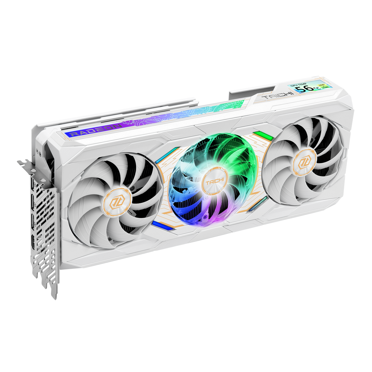 ASRock Radeon RX 9070 XT Taichi White 16GB OC Grafikkarte - 16GB GDDR6, HDMI, 3x DP