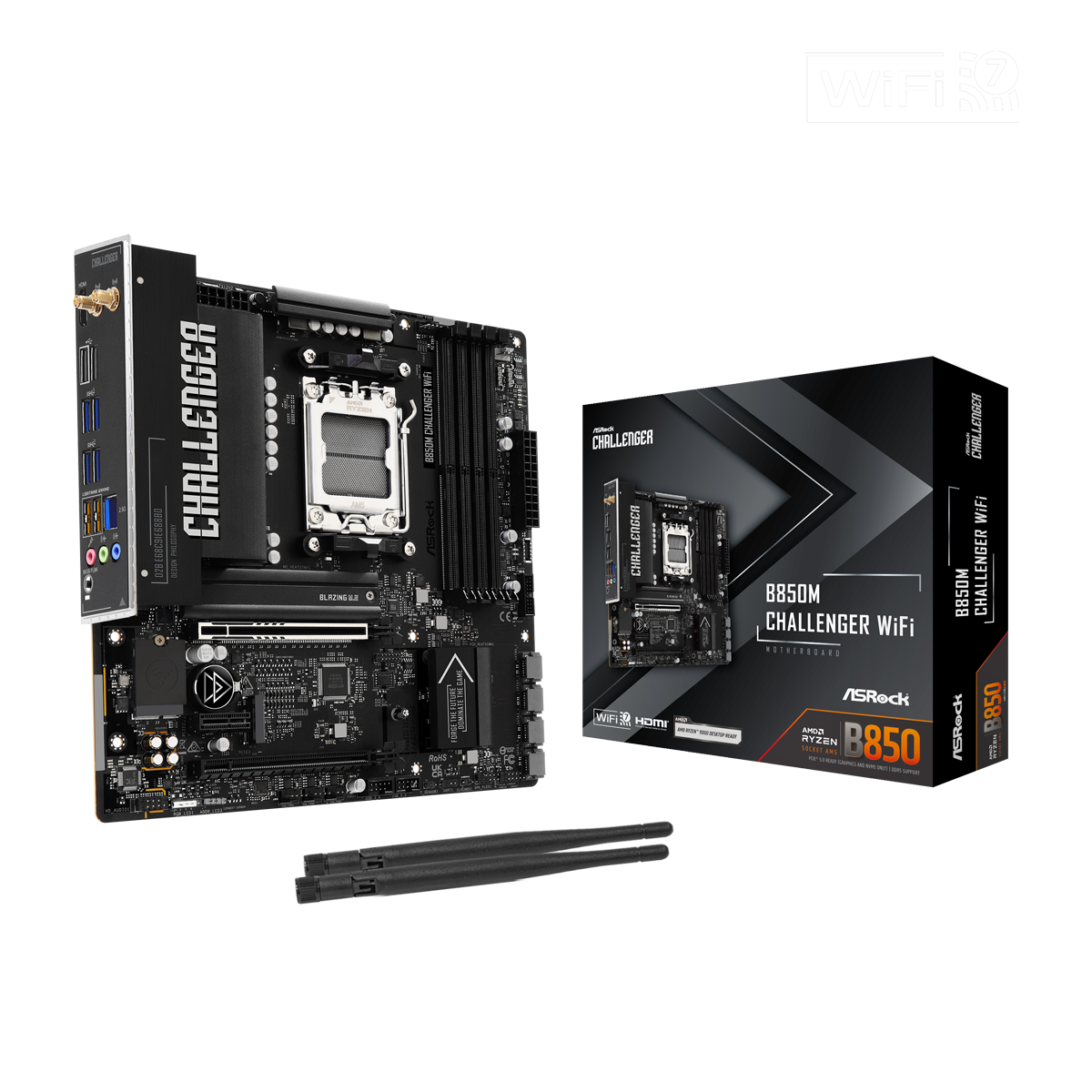 ASRock B850M Challenger WiFi Mainboard Sockel AM5