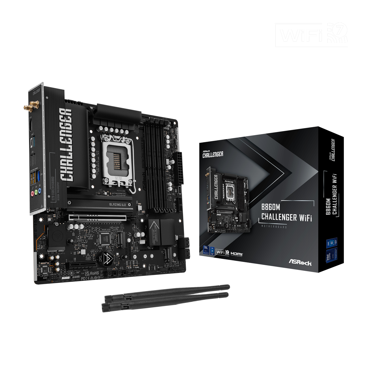 ASRock B860M Challenger WiFi Mainboard Sockel 1851