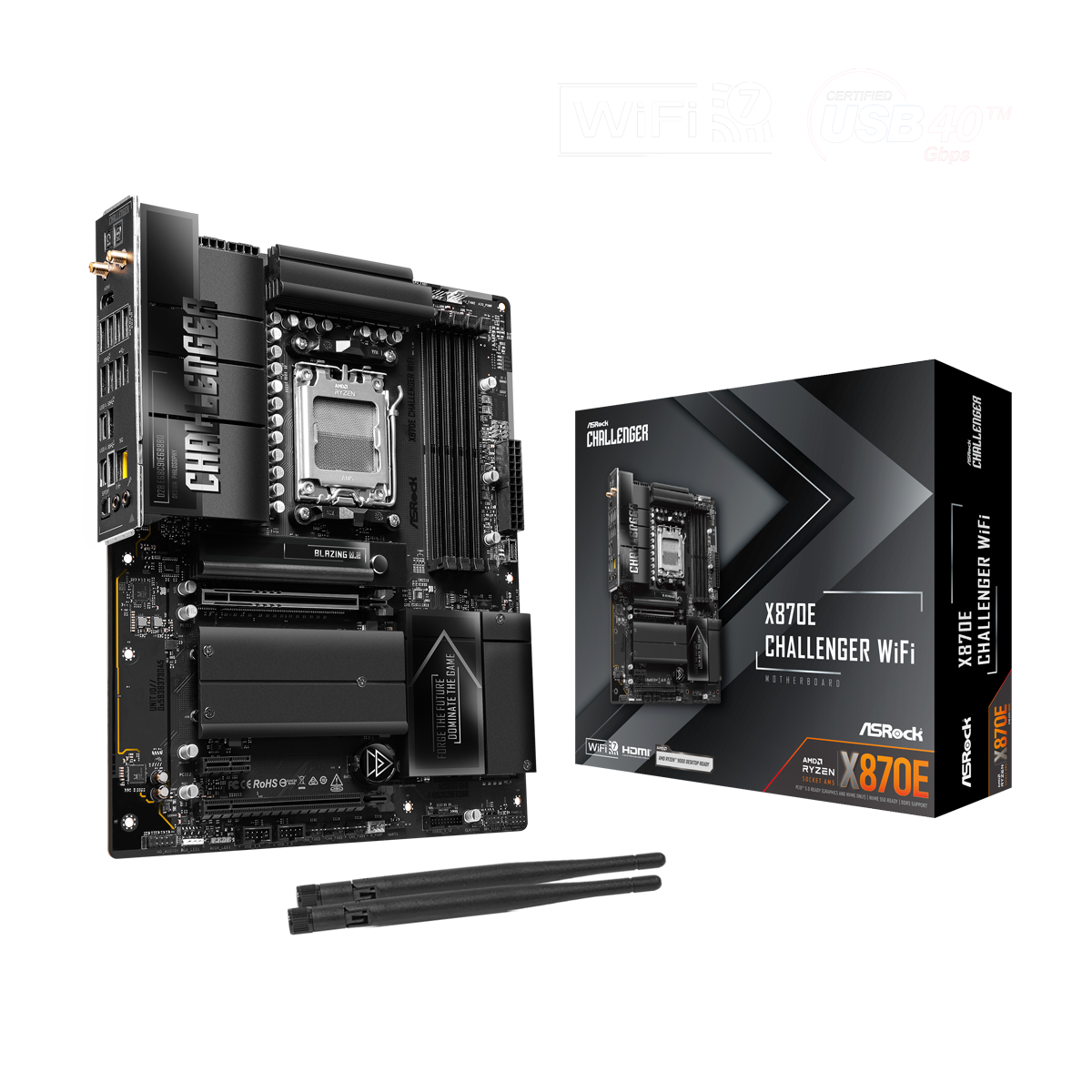 ASRock X870E Challenger WiFi Mainboard Sockel AM5